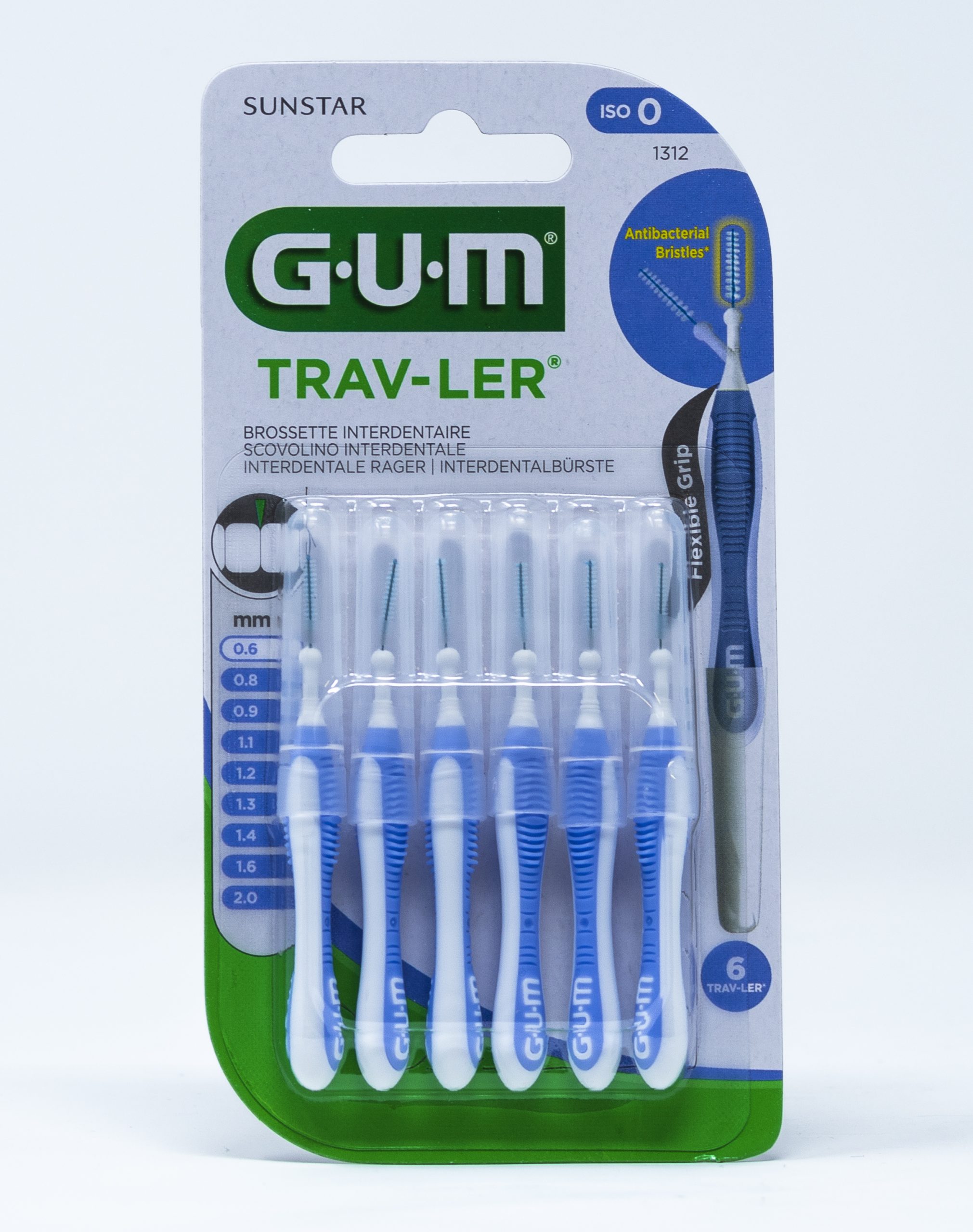 Gum Scovolino Trav-Ler ISO 0 – 0,6 mm  1312 - Sorrisodeciso: il filo  diretto col tuo dentista