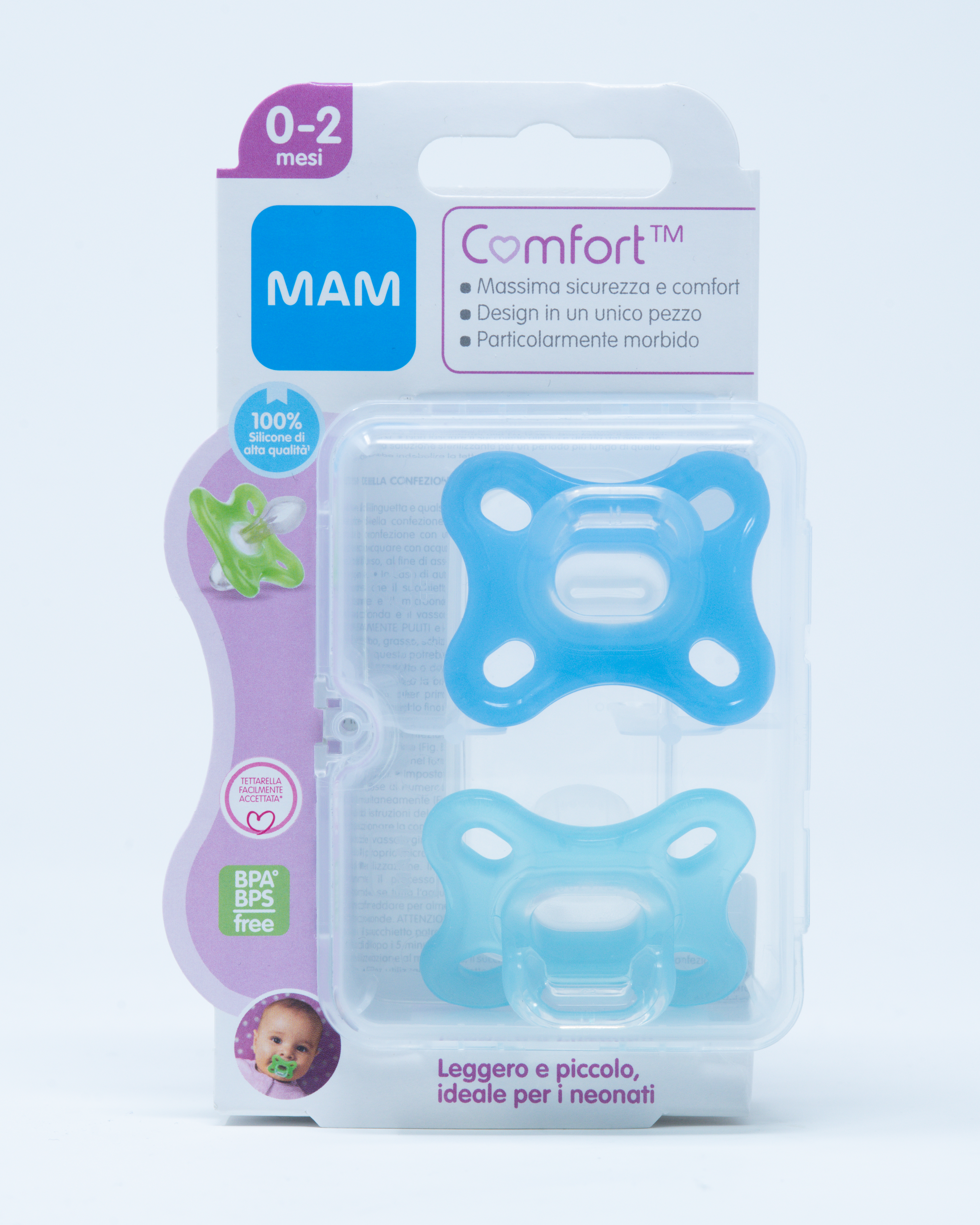 Ciuccio MAM Comfort 0 Mesi + in Silicone - MAM