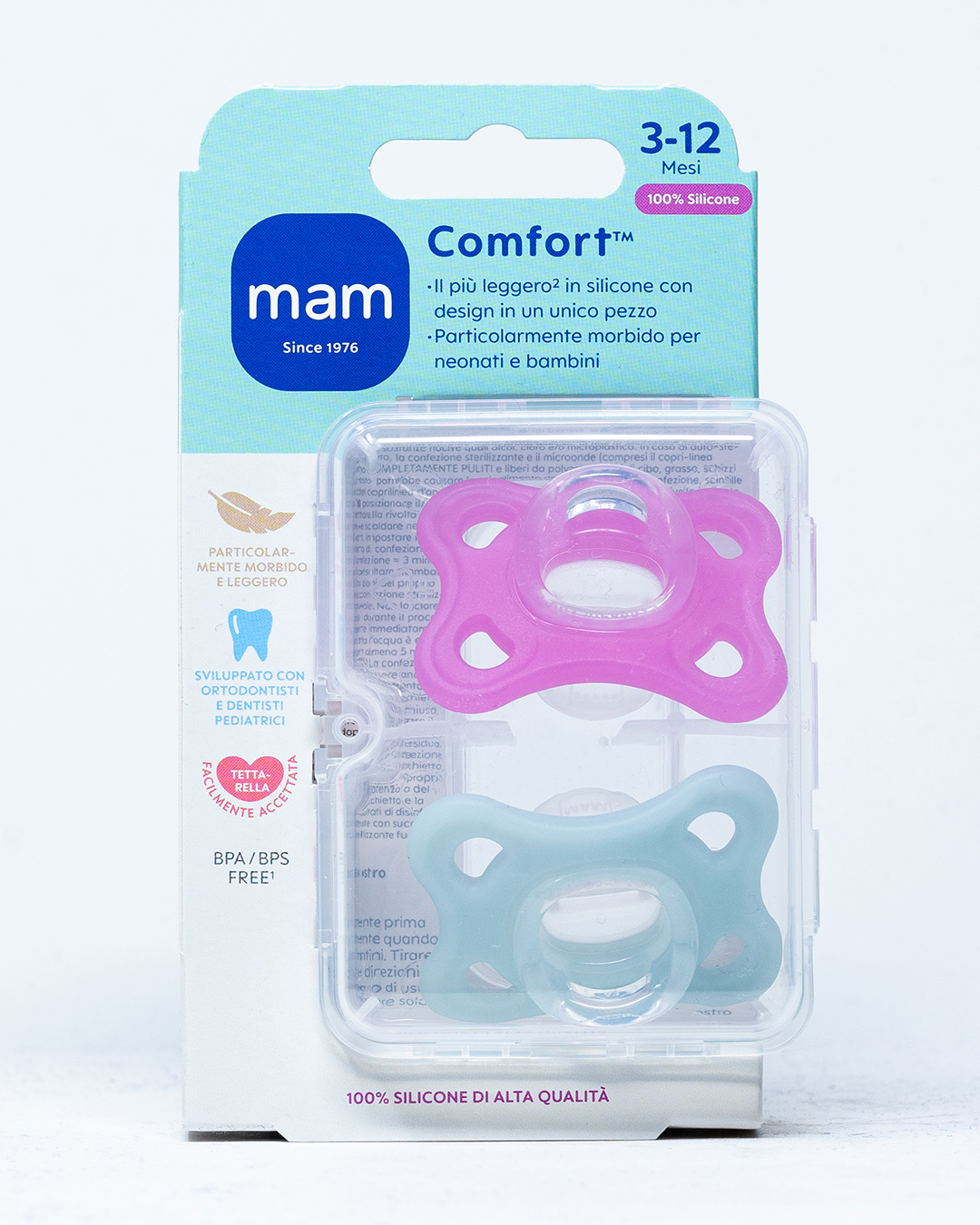 MAM Succhietto Comfort 3-12 mesi - 2 pz