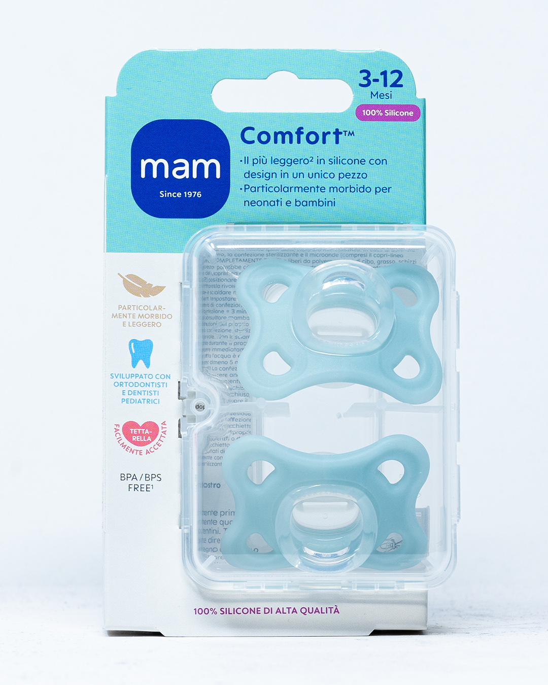 MAM Succhietto Comfort 3-12 mesi - 2 pz