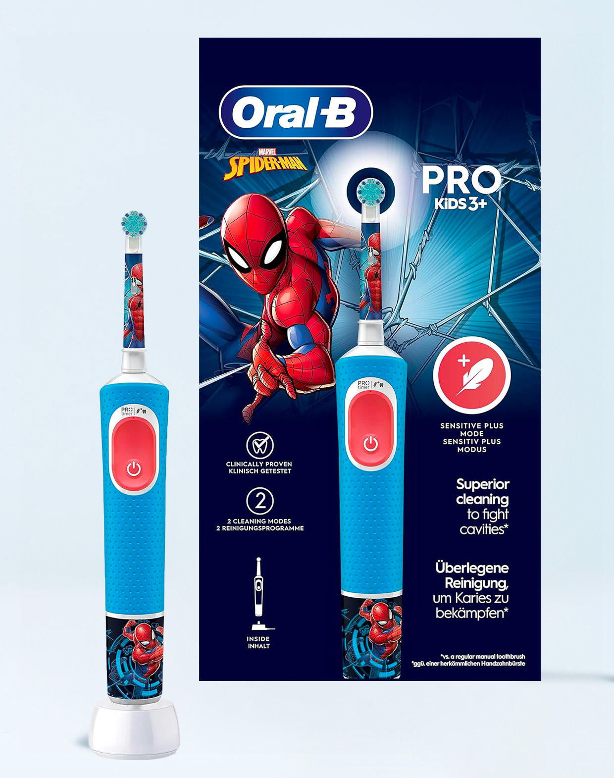 Oral-B Spazzolino Elettrico Ricaricabile Bambini - Spider Man