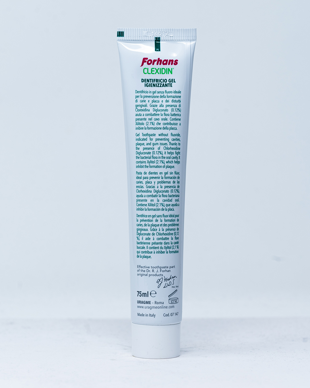 Forhans Dentifricio Gel Igienizzate Clexidin - 75 ml