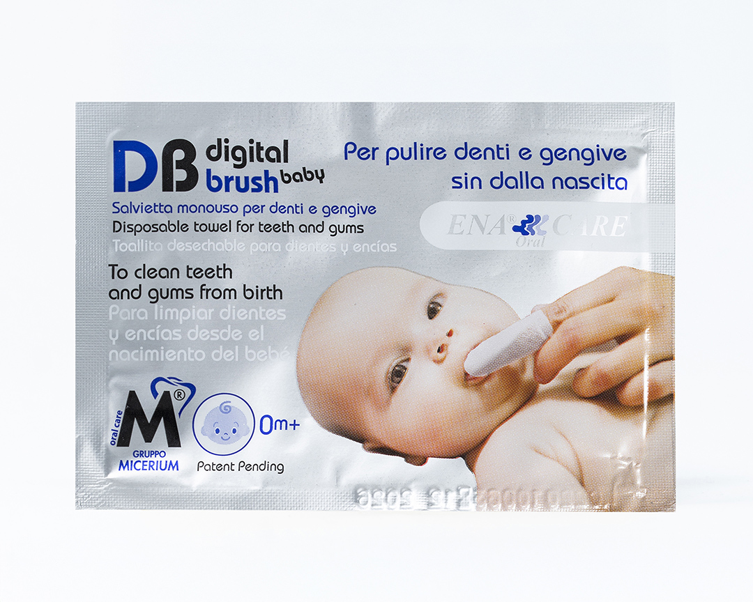 Ena Oral Care Salviette Digital Brush Baby Fisiologica - 5 pz