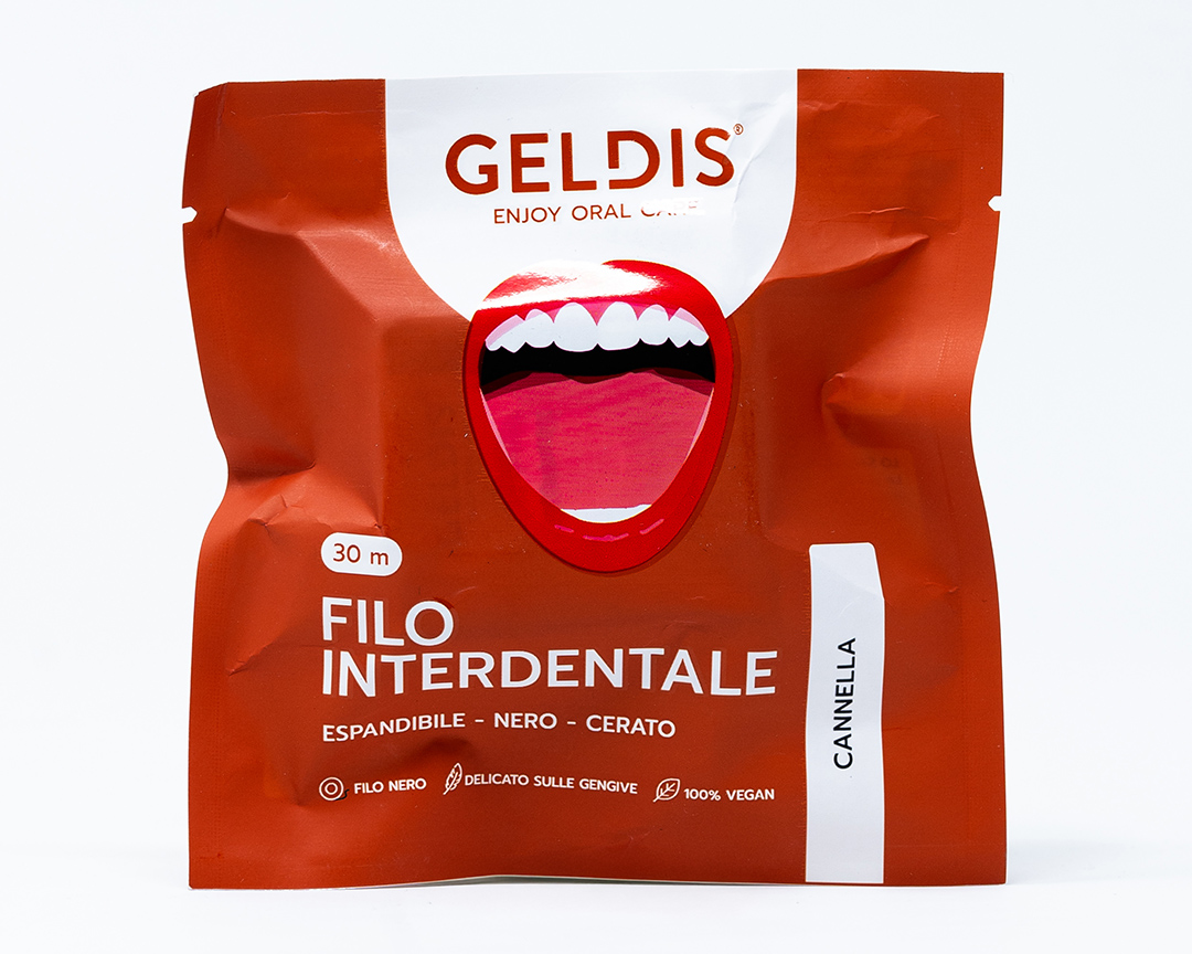 Geldis Filo Interdentale Espandibile alla Cannella – 30 mt