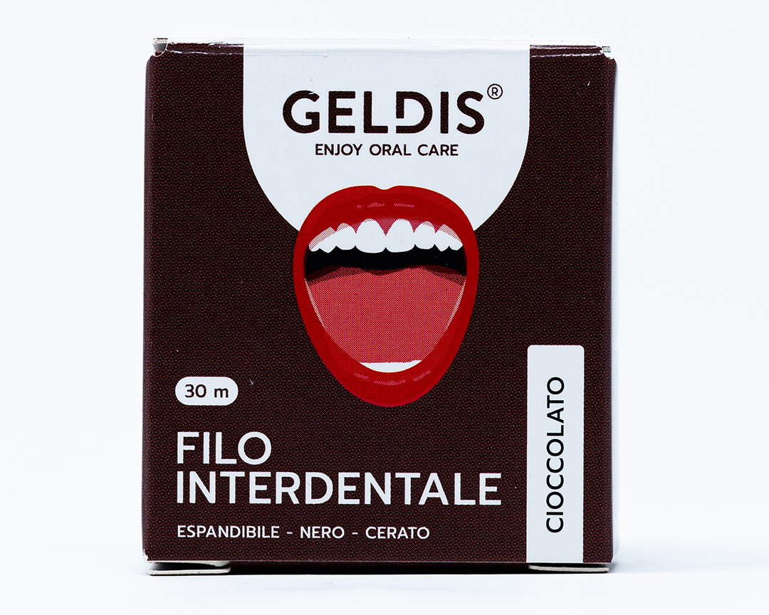 Geldis Filo Interdentale Espandibile al Cioccolato – 30 mt