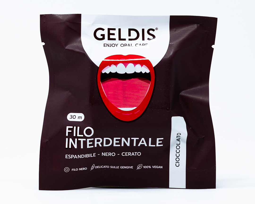 Geldis Filo Interdentale Espandibile al Cioccolato – 30 mt