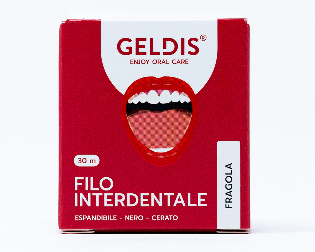 Geldis Filo Interdentale Espandibile alla Fragola - 30 mt