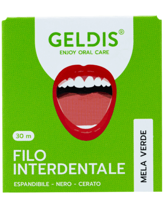 Geldis Filo Interdentale Espandibile alla Mela Verde - 30 mt