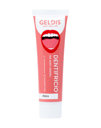 Geldis Dentifricio per Denti Sensibili alla Pesca - 100 ml